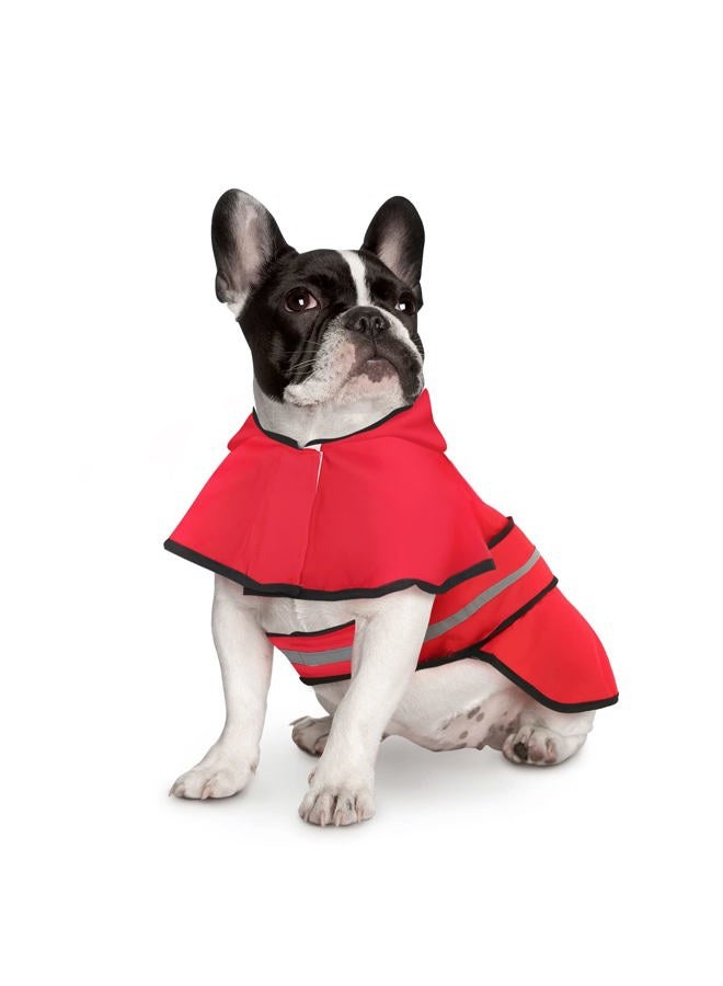 HDE (Small, Red) - Dog Raincoat Hooded Slicker Poncho for Small to X-Large Dogs and Puppies - Image 2