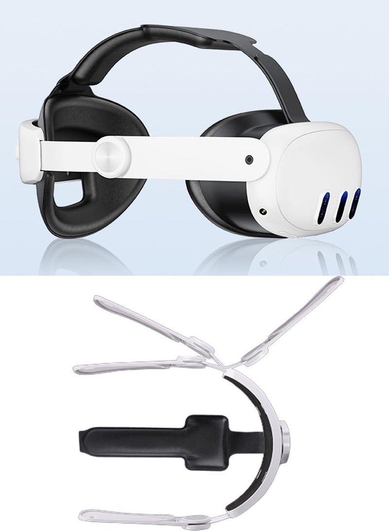 KASTWAVE Head Strap for Oculus Quest 3,3-in-1 Adjustable Halo Headband,Replacement for Elite Strap,for Enhanced Support and Comfort in VR, Suitable for Children and Adults Compatible with Oculus/Meta Quest 3 - Image 3