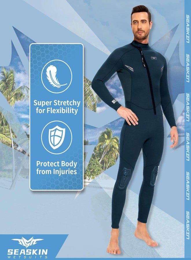 Seaskin Wetsuits for Mens 2mm Front Zip Full Body Diving Suits - Image 5