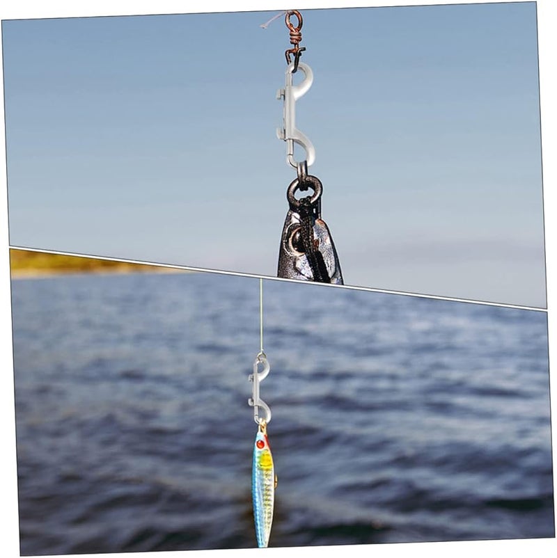 12 قطعة من خطاطيف السبائك الزنكية بطول 7 سم لربط أحبال تدريب الكلاب والحقائب - Image 4