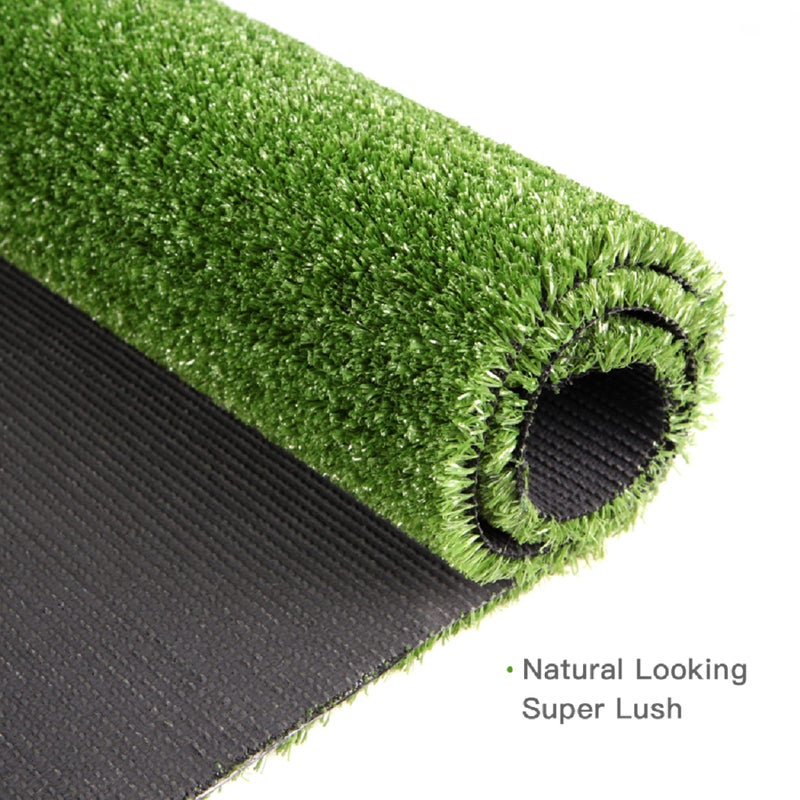 GRASS EXPRESS Artificial Grass Turf, 10ft x 10ft 0.4" Pile Height, Indoor Outdoor Fake Astroturf Rug Carpet Mat for Balcony Decor Backyard Patio Backdrop Fence Wall Decorations Dogs - Image 2