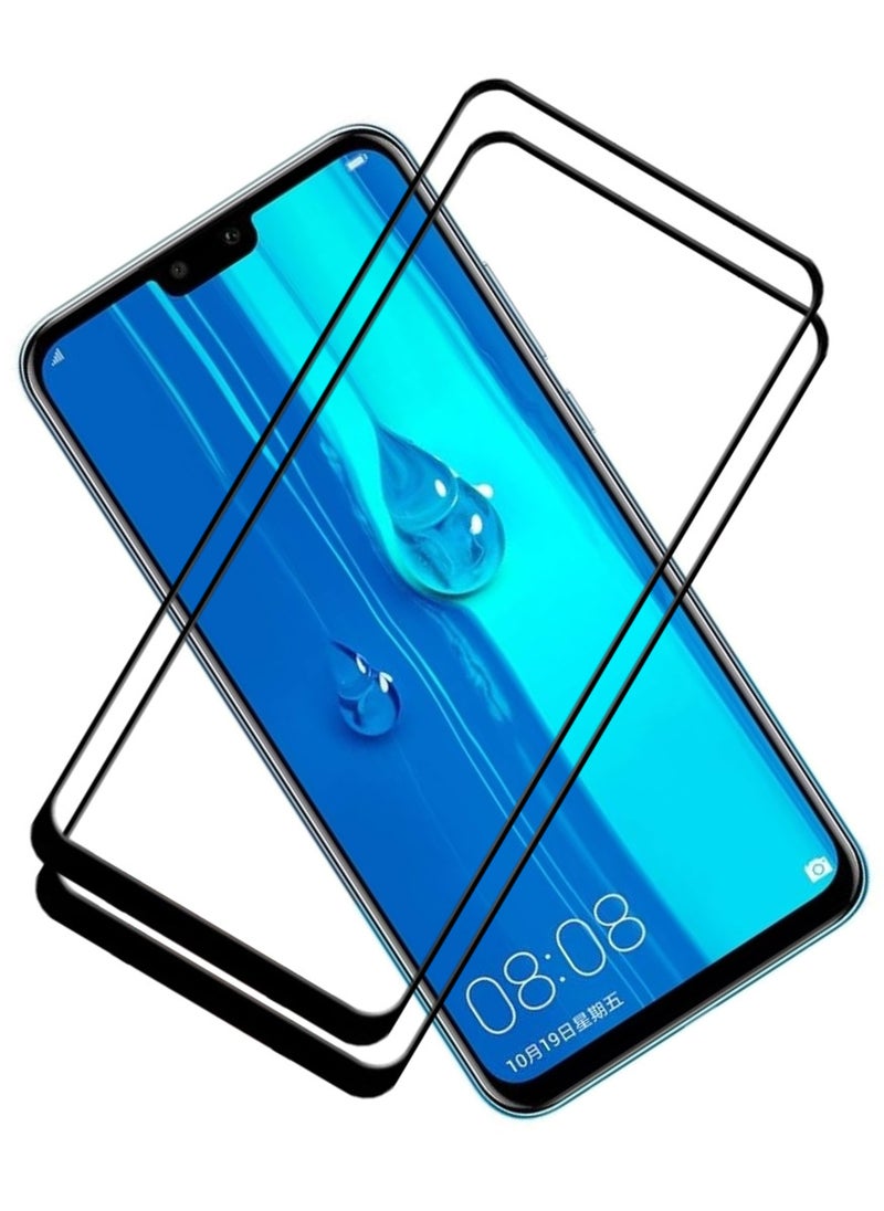 ACLIX 2 Pieces Antistatic ESD Dustproof Premium Quality High Definition Tempered Glass Screen Protector Designed For Huawei Y9 (2019) - Image 1