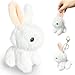 Kawaite Cute White Bunny Plush Toys for Kids and Adults Soft Rabbit Stuffed Aniamls Cuddly Bunny Doll Small Stuffed Animals for Kids Girls and Boys Birthday Easter Basket Stuffers - Image 2
