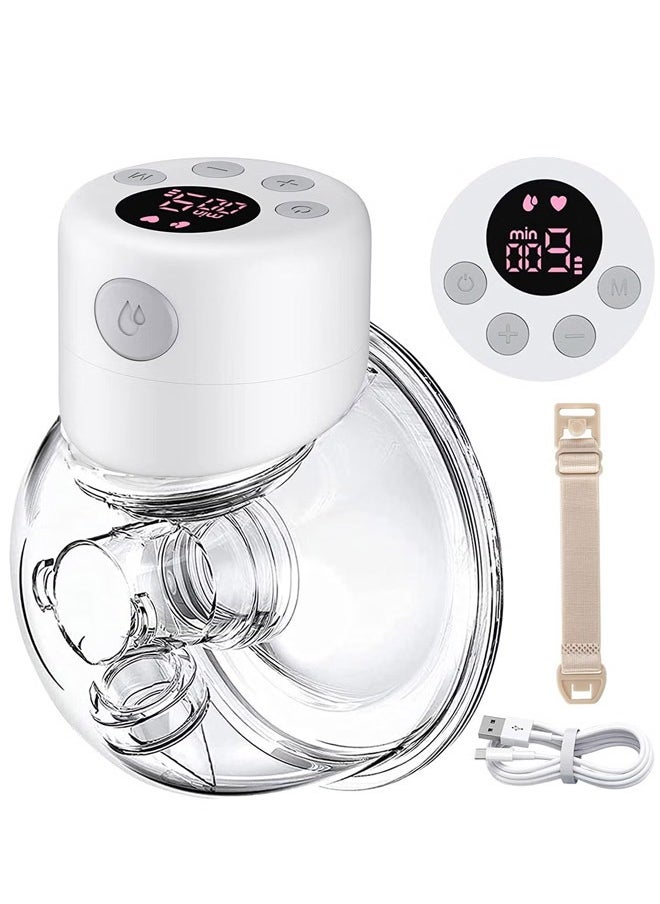 Cady One Hands-Free Wearable Electric Breast Pump With LCD Display, 9 Levels And 2 Rechargeable Modes And Massage Mode  - Image 1