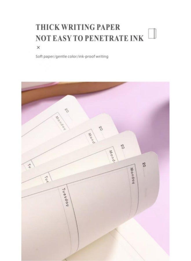 Self-filled Weekly Planner Calendar Book Daily Planner Notebook Notepad - Image 5