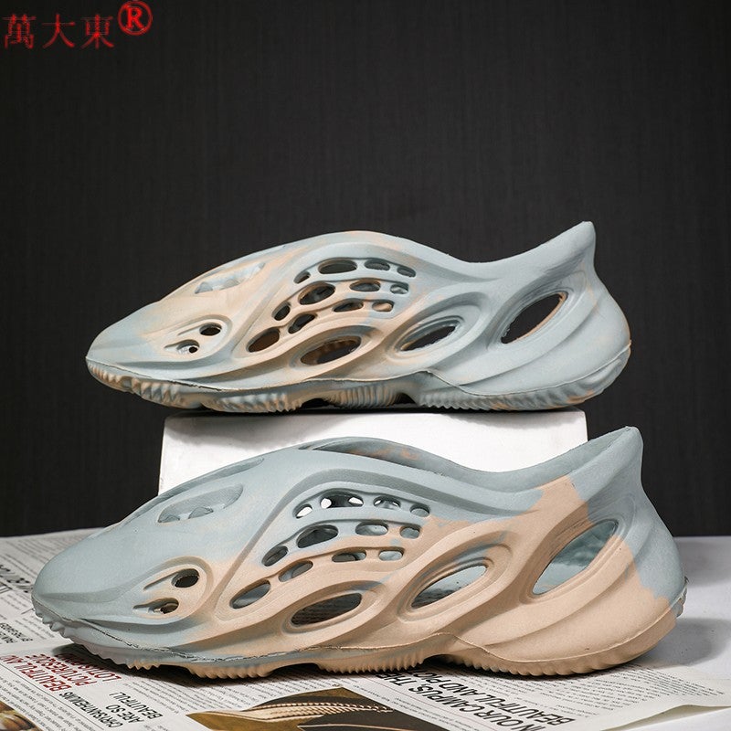 Shuican Coconut Croc Shoes Men'S Summer Outerwear Parent-Child Beach Shoes Non-Slip Deodorant Casual Sports Bathroom Shoes - Image 1