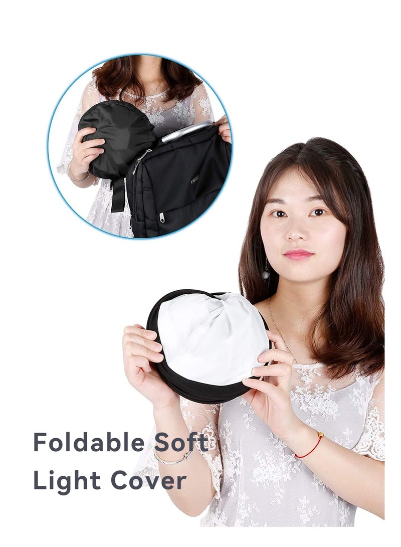 LEOKOR LED Light Panel Softbox, Softbox Light Box, Foldable Light Diffuser with Bag, Foldable Video Light for Photography/Video Recording/Live Streaming/Portraits Shooting, 42*42*16cm (Black) - Image 3