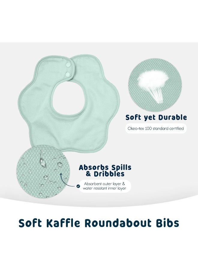 Tiny Twinkle Roundabout Drool Bibs - 360 Rotating Waterproof and Absorbent Teething Baby Bibs - Image 5