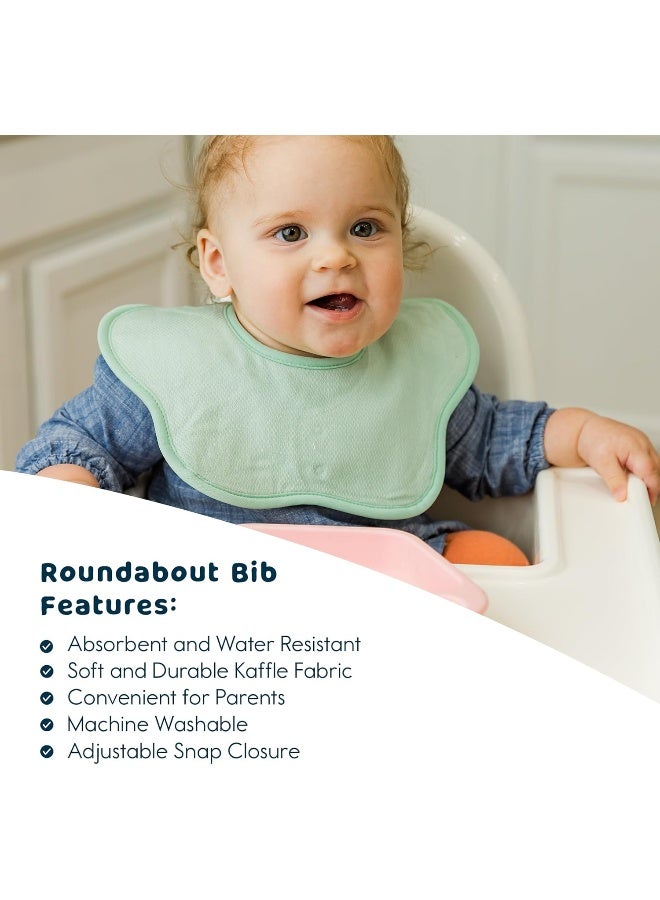 Tiny Twinkle Roundabout Drool Bibs - 360 Rotating Waterproof and Absorbent Teething Baby Bibs - Image 2