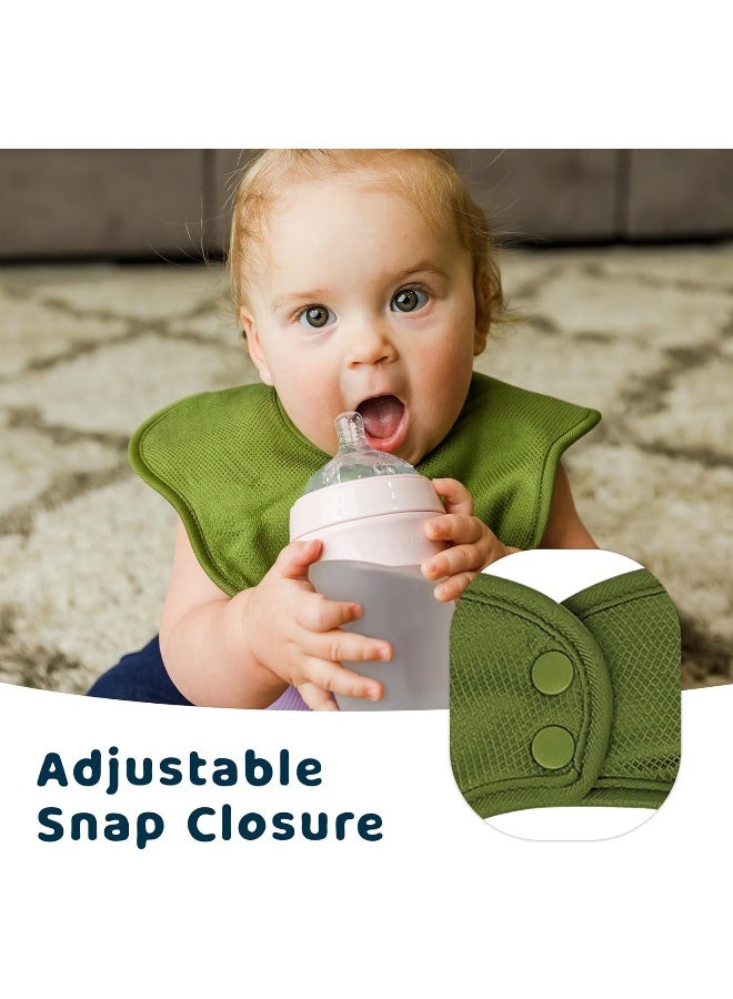 Tiny Twinkle Roundabout Drool Bibs - 360 Rotating Waterproof and Absorbent Teething Baby Bibs - Image 3