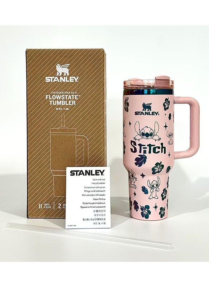 Stanley - Quencher Stainless Steel Vacuum Insulated Tumbler with Lid and Straw for Water, Iced Tea or Coffee, Smoothie and More, 40 oz - Image 1