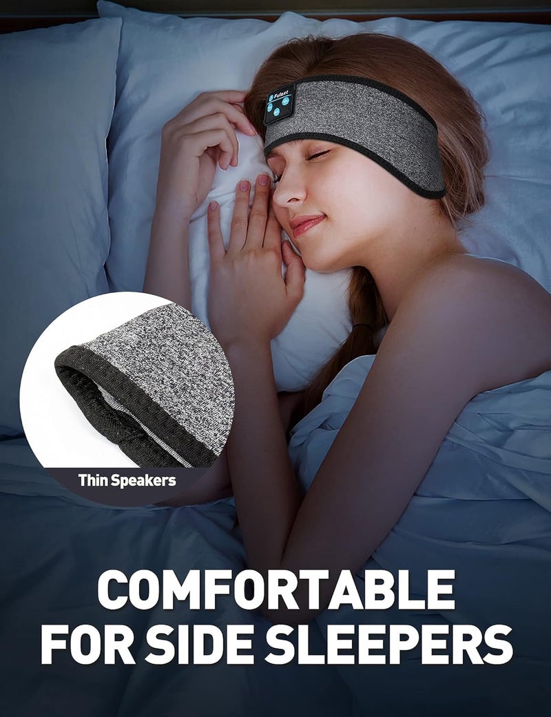 Voerou Sleep Headphones Sports Headband, Bluetooth Sleeping Headphones with Ultra-Thin Speakers,Headphones for Sleeping,Side Sleepers,Running,Workout,Travel,Yoga,Insomnia,Meditation Accessories - Image 4