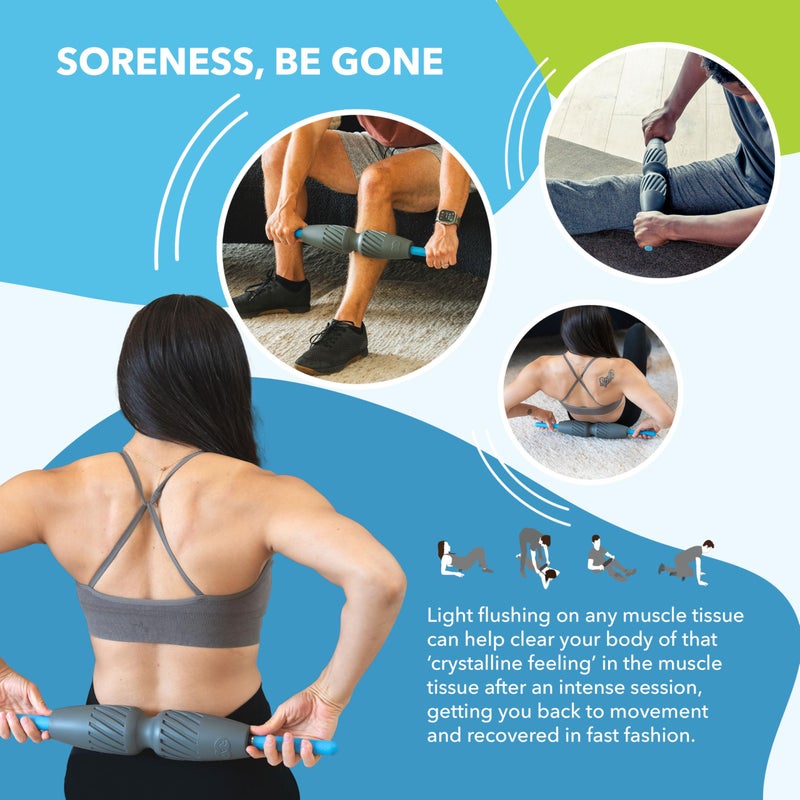 RAD 2-in-1 Muscle Flushing Kit â€“ Includes Exercise Foam Roller & Massage Roller Stick â€“ Deep Tissue Myofascial Release, Muscle Recovery Tools for Mobility & Performance - Image 3