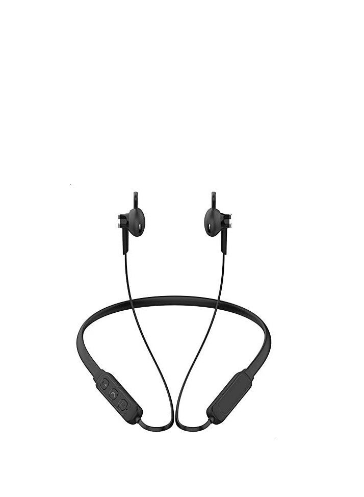 Celebrat A16 Wireless Neck Hanging Magnetic Earphone - with Microphone - Black - Image 2