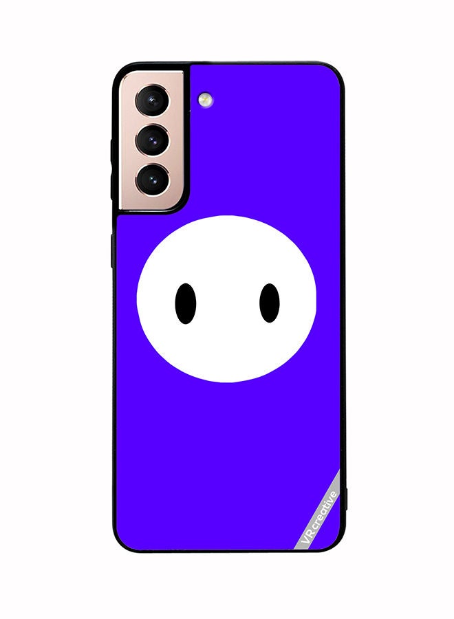 VR CREATIVE Protective Case Cover For Samsung Galaxy S21 Plus 5G Face Fall Guys Design Multicolour - Image 1
