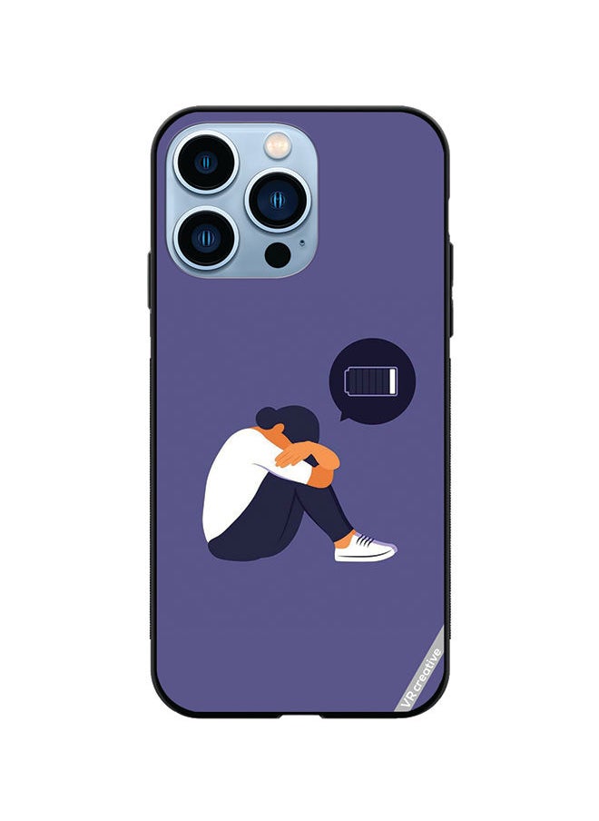 VR CREATIVE - Protective Case Cover For Apple iPhone 14 Pro Battery Low Design Multicolour - Image 1