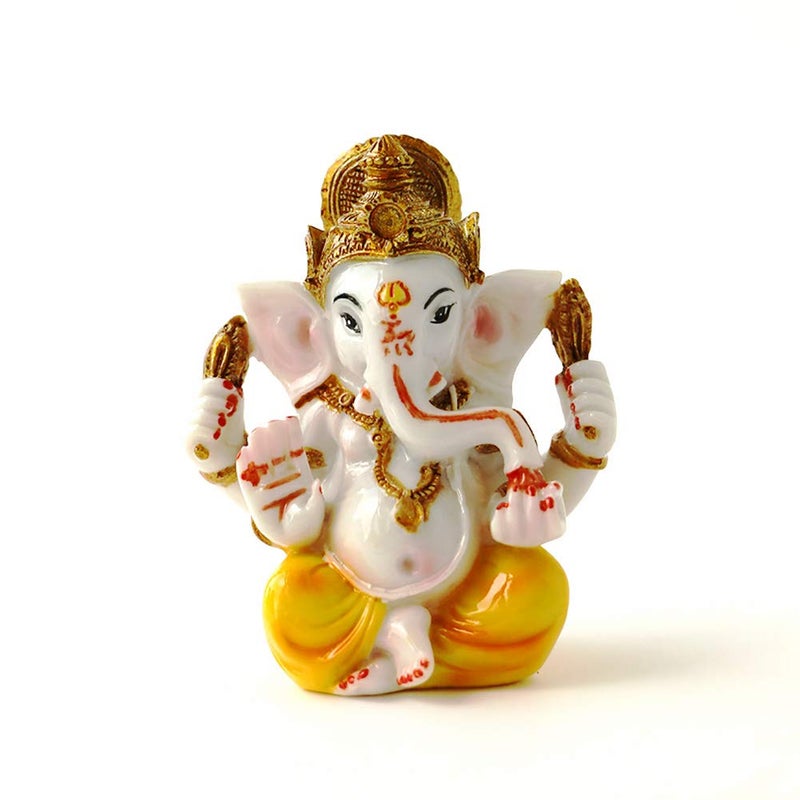 BangBangDa Indian Ganesh Idol Car Dashboard - Hindu Ganesha Statue Elephant God India Ganpati Lord Murti Mandir Diwali Gifts Yoga Zen Meditation Room Altar Shrine Kit Temple Puja Pooja Items Decor - Image 4
