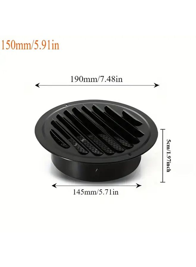 Stainless Steel Range Hood Exhaust Pipe 80mm Outdoor Windproof Ventilation Outlet - Image 4