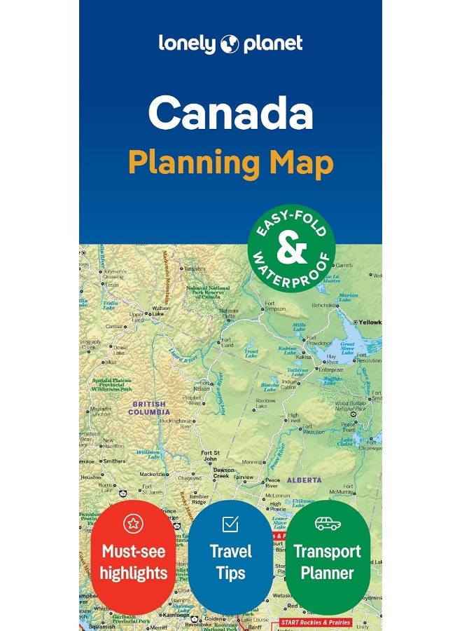 Lonely Planet Canada Planning Map  - Image 1