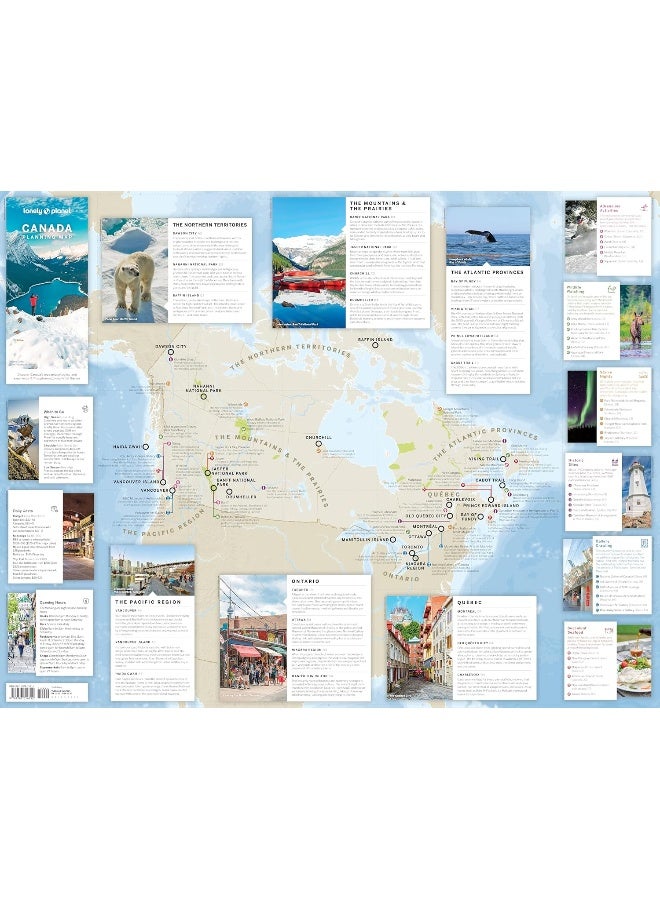 Lonely Planet Canada Planning Map  - Image 2