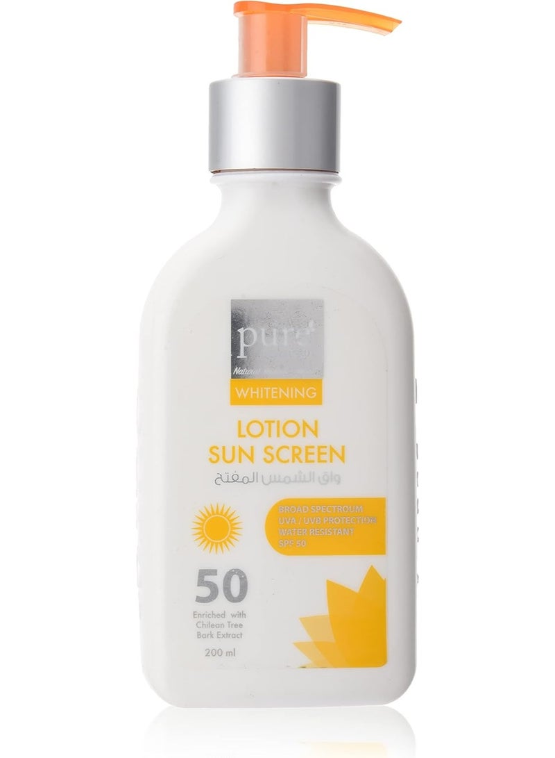 Pure Beauty Whitening Sunscreen Lotion SPF50+
