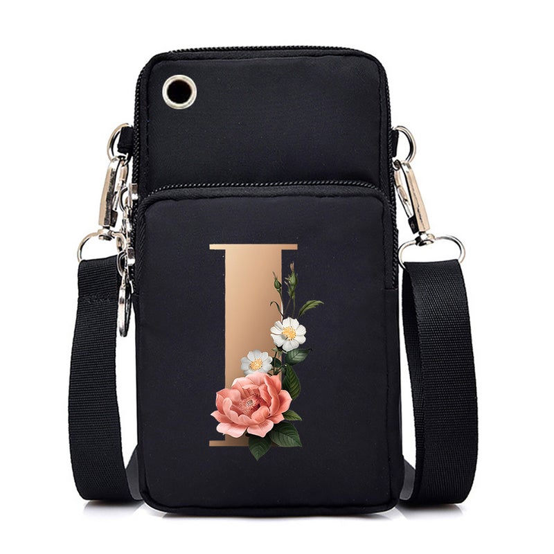 2024 26 Letter Printing Coin Purse Mobile Phone Bag To Make Light Carrying Multifunctional Messenger Bag - Image 1