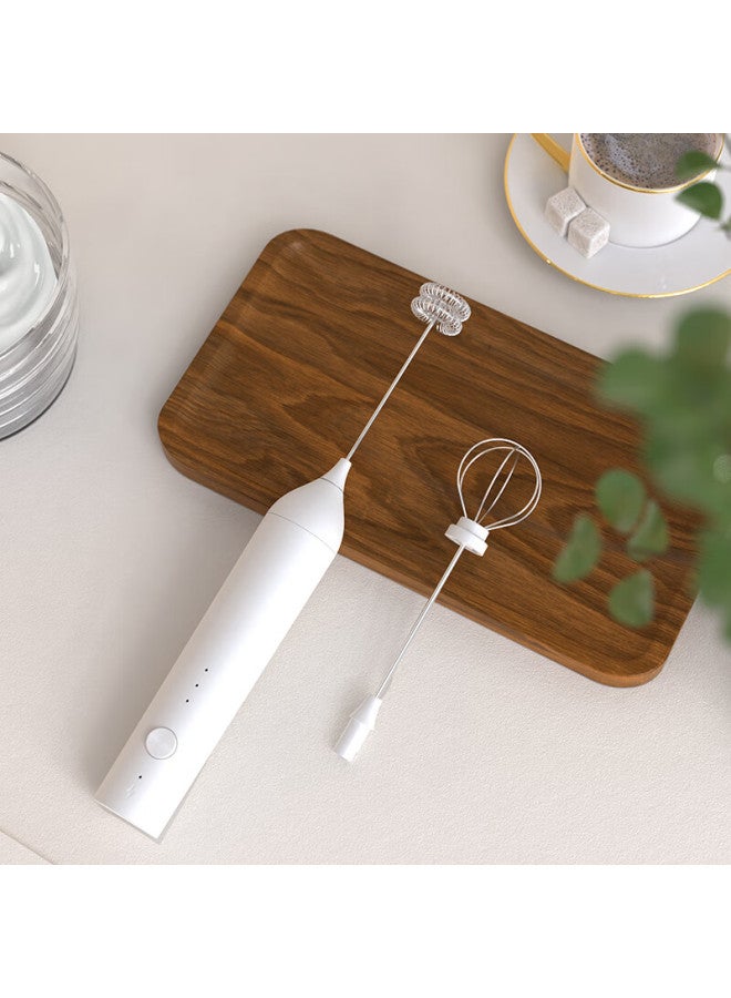 Cliton Electric Milk Frother, Coffee Milk Frother, Rechargeable Milk Frother With Stand, Handheld Mini Mixer - Image 3