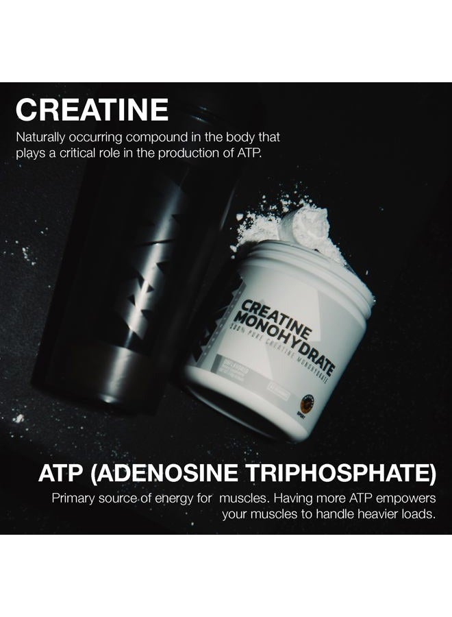 Raw Nutrition Creatine Monohydrate Powder - Unflavored Micronized Creatine Monohydrate Workout Supplement for Muscle Energy, Strength & Endurance - Creatine Powder for Women & Men - 50 Servings - Image 3