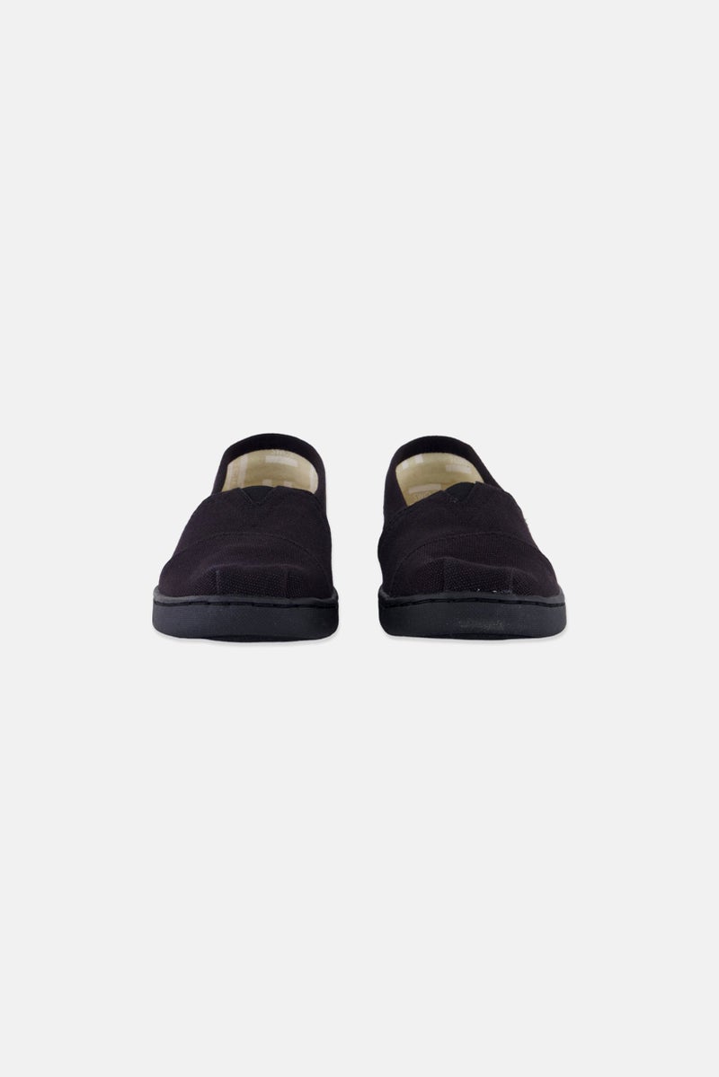TOMS Kids Boy Alpargata Slip On Shoes, Black - Image 2