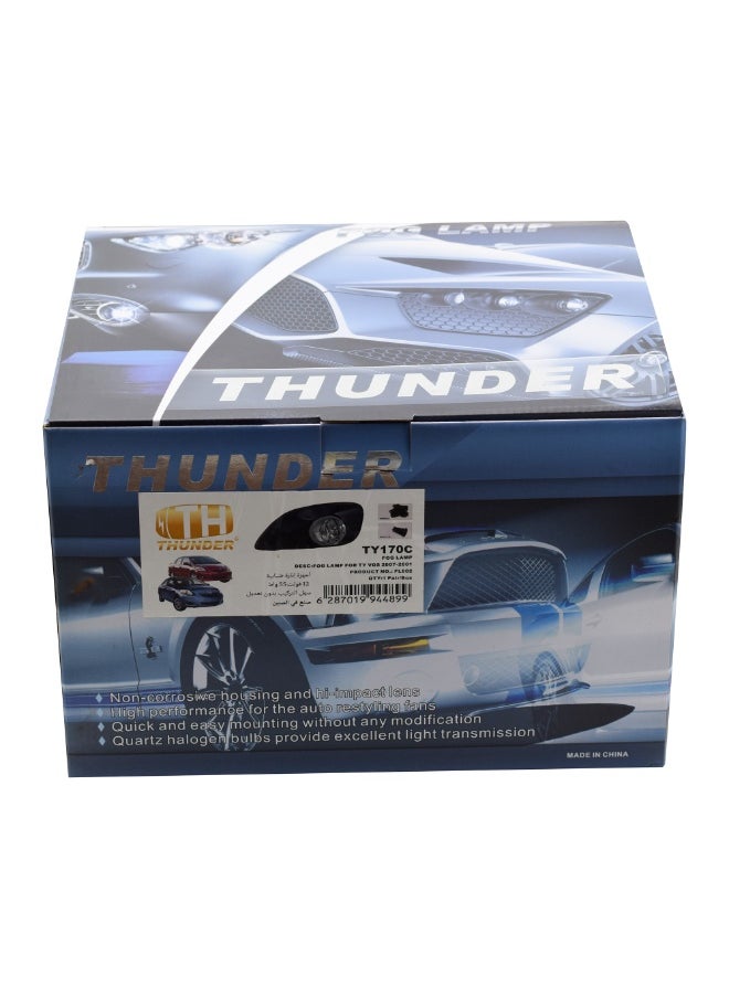 THUNDER Fog Lights Kit for Toyota Yaris 2006–2012 – OEM Style Left & Right Lamps with Wiring and Switch Included  - Image 5