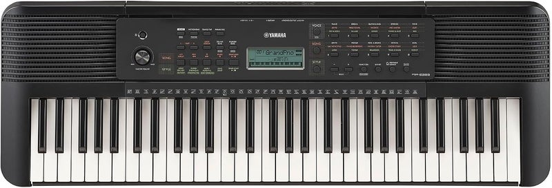 ياماها كيبورد موسيقي ياماها PSR-E283 بيانو 61 مفتاح 410 نغمة 150 إيقاع مع محول طاقة PA-130 - Image 1