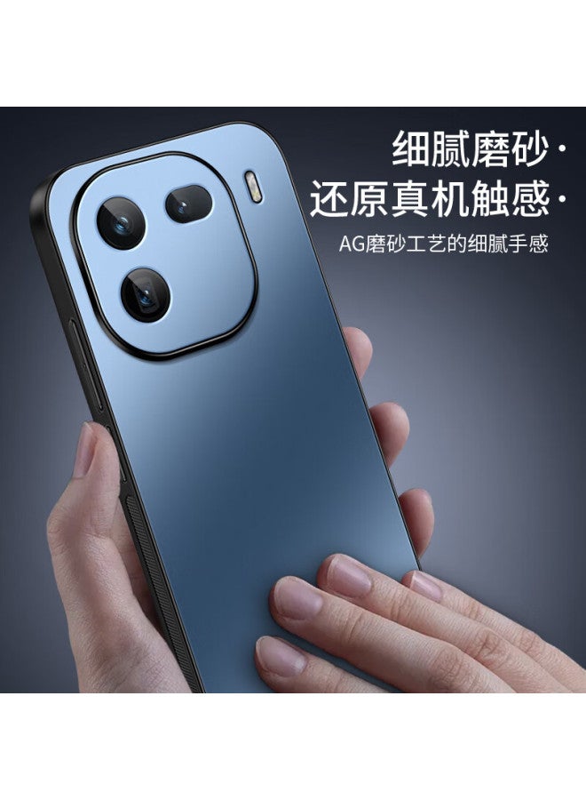 Shangsu, Suitable For Iqoo12 Phone Case, Iqoo12 Protective Cover, Ag Frosted Lens, Full Protection, Real Machine Feel, Simple Solid Color, Light Luxury, Vivo Shockproof, Anti-Fingerprint, For Women And Men, Lavender Gray - Image 3
