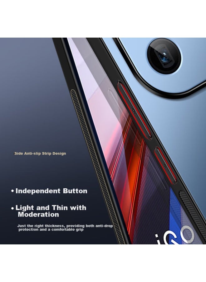 Shangsu, Suitable For Iqoo12 Phone Case, Iqoo12 Protective Cover, Ag Frosted Lens, Full Protection, Real Machine Feel, Simple Solid Color, Light Luxury, Vivo Shockproof, Anti-Fingerprint, For Women And Men, Lavender Gray - Image 5