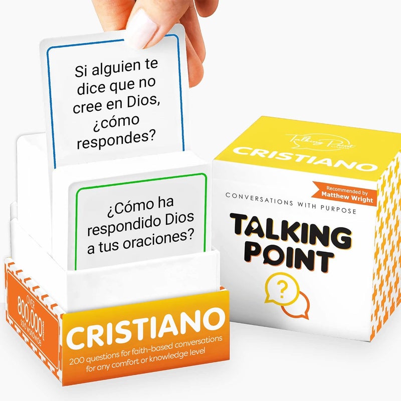 TALKING POINT CARDS 200 Conversation Cards for Christians Game Cristiano en espaol Explore Your Faith Have Fun on Family Games Bible Study or Youth Groups Perfect for Church Groups Couples Game Night Spanish - Image 3