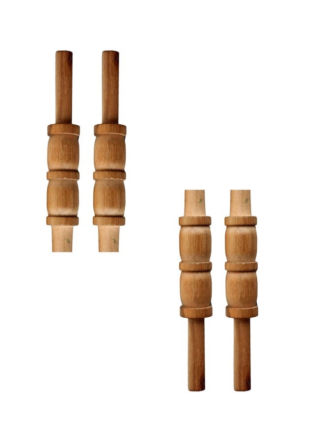Reindeer Wooden Cricket Stump Bails (Pack of 2) | Lightweight & Easy-Use for Indoor & Outdoor Matches Wooden Gilli Set for Criket Match. - Image 1