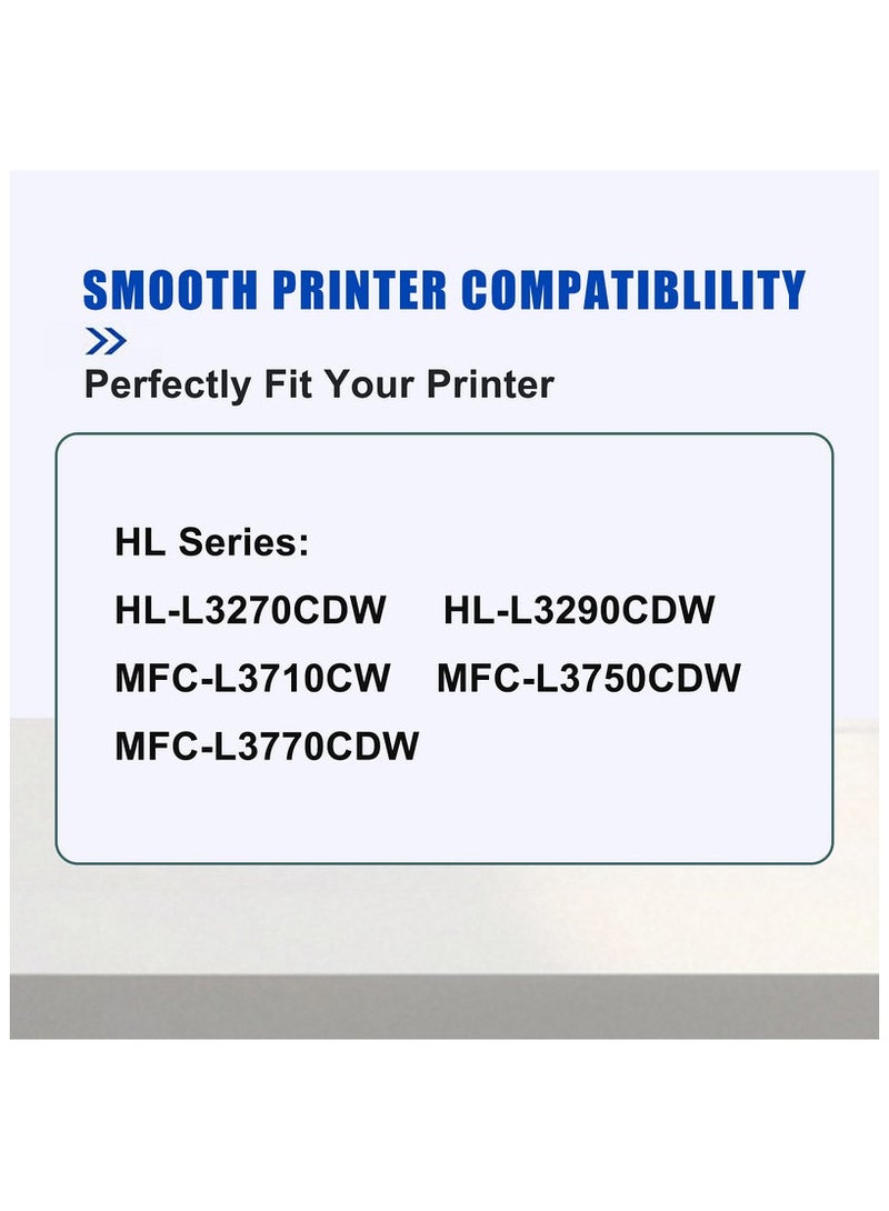 TN273 TN-273 Compatible Toner Cartridge Replacement use for Brother Color LaserJet HL-L3270CDW HL-L3290CDW HL-L3210CW HL-L3230CDW Series Printers (4, Black Cyan Magenta Yellow)  - Image 2