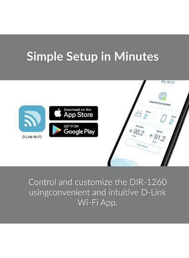D-Link 4G AC1200 LTE Router, 1GHz Frequency, LTE Antenna, Speeds up to 150 | DWR-M960 Black - Image 3
