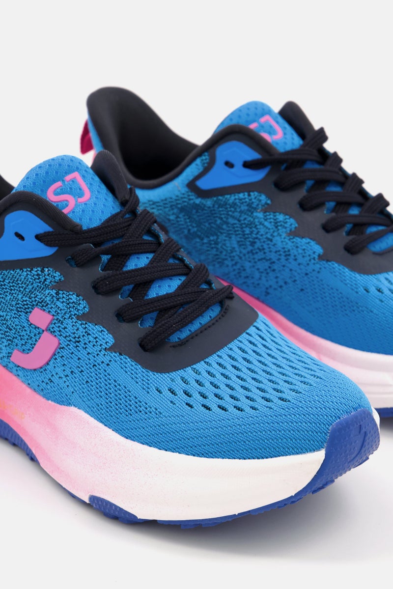 SAFETY JOGGER Women Lace Up Running Shoes, Blue  - Image 2