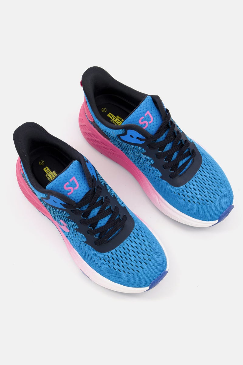 SAFETY JOGGER Women Lace Up Running Shoes, Blue  - Image 3