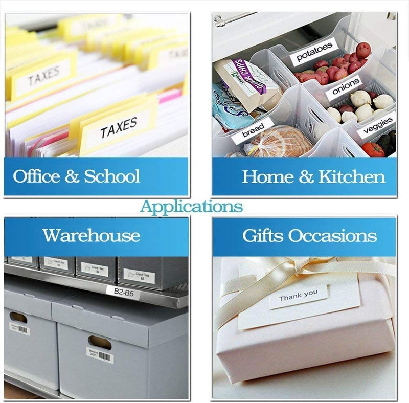 Livyu life شريط طباعة ملصقات 9 مم متوافق بديل لشريط ملصقات كاسيو KL-120، KL-60، KL-820، KL-7400، KL-G2، KL-HD1 صانع الملصقات EZ، (حبر أسود على شريط أبيض - 9 مم × 8 م - 1 قطعة)، 1 ملصق - Image 5