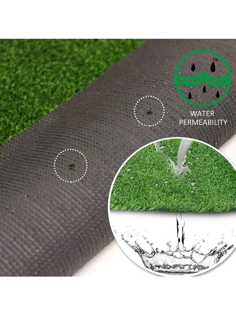 FFD Artificial Grass Carpet Fake Grass Mat Realistic & Thick Turf Lawn Rug Carpet Thick Lawn Pet Turf Artificial Grass Mat For Kids School Play Area 2x3m - Image 4
