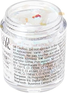 Stargazer Chunky Glitter Shaker UV White Cosmetic glitter for use on the eyes lips face body hair and nails - Image 5