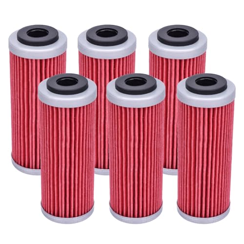 XYRVICT 6pcs Oil Filter HF652 Replace 77338005100 for KT/M SXF 250 2013-2024 350 450 505 EXCF 250 350 450 200 530 - Image 1