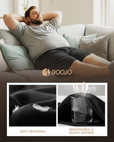 BOOJO 3 Pack Big and Tall Mens Gym Shorts - Basketball Black Athletic Workout Shorts with Pockets Gym Clothes (3XL-5XL) - Image 2