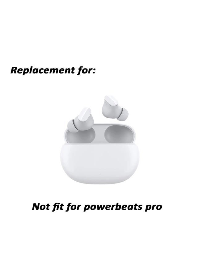 luakesa Replacement Silicone Tips Earbuds Buds Eartips Set for Beats Studio Buds Earphone Headphones ,6 Pairs (White) - Image 4