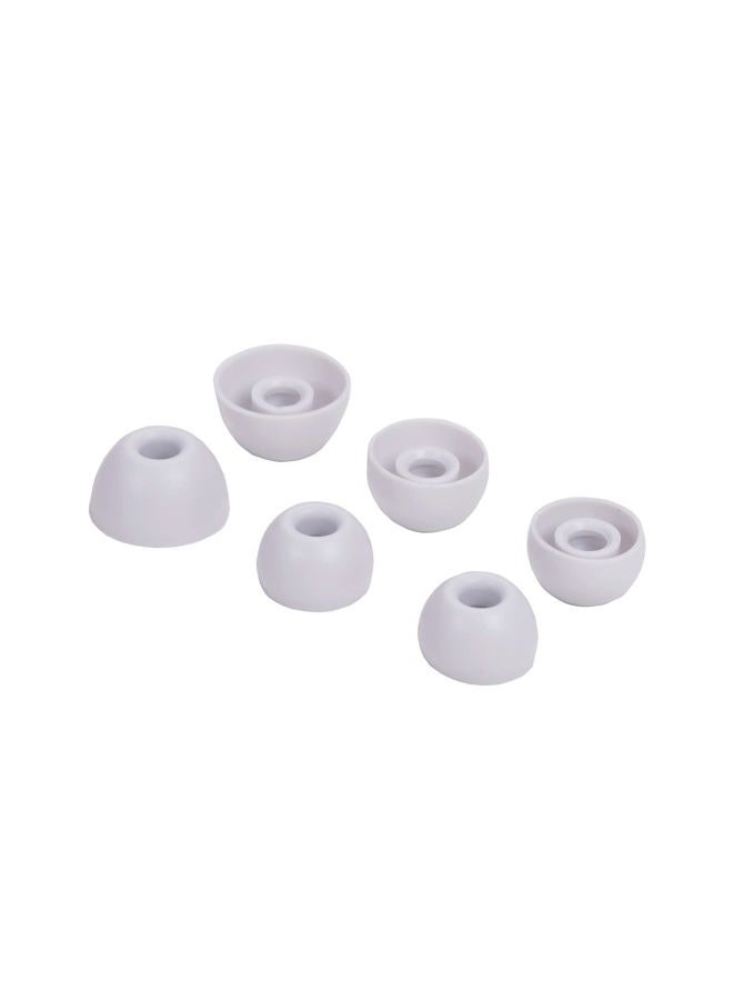 luakesa Replacement Silicone Tips Earbuds Buds Eartips Set for Beats Studio Buds Earphone Headphones ,6 Pairs (White) - Image 2