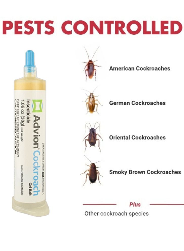 أدفيون طعم جل لمكافحة الصراصير الأصلي الأمريكي 30 غرام - Image 3