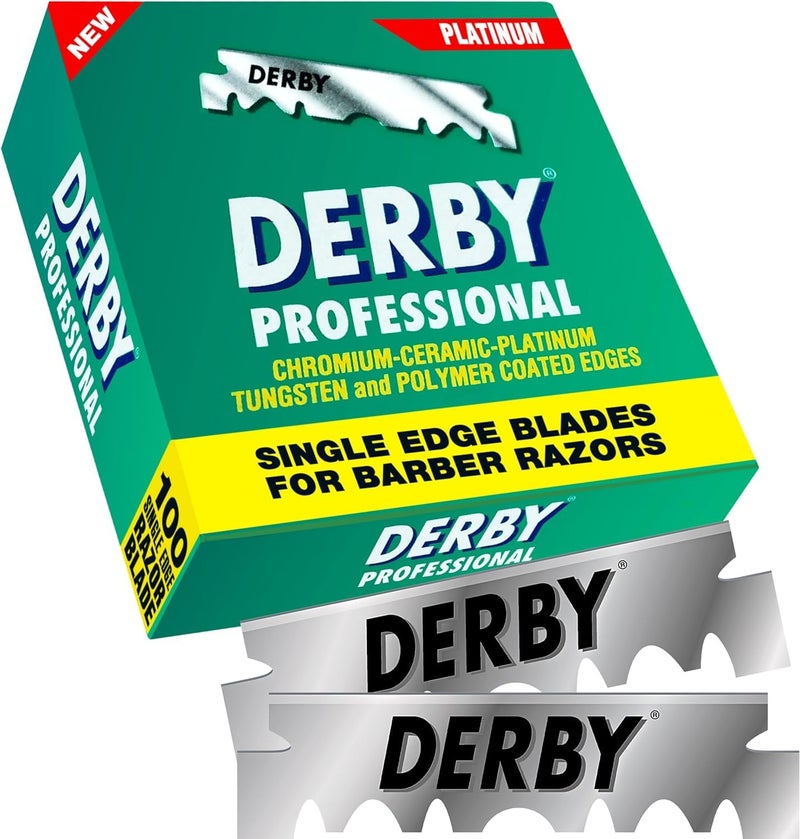 Derby شفرات حلاقة احترافية بحافة واحدة، 100 قطعة - Image 5