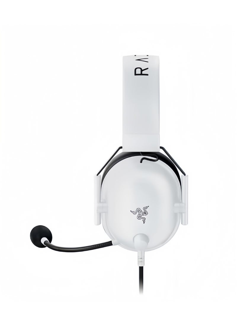 RAZE ENERGY BlackShark V2 X Wired Esports Gaming Headset, 7.1 Surround Sound, 50mm Drivers, 240g Lightweight Build, Noise Cancelling Mic, Hybrid Memory Foam Cushions Comfort or PC, Mac, PS4, PS5, Nintendo Switch, Xbox One, Xbox Series X|S, Mobile, White | RZ04-03240700-R3M1 - Image 2