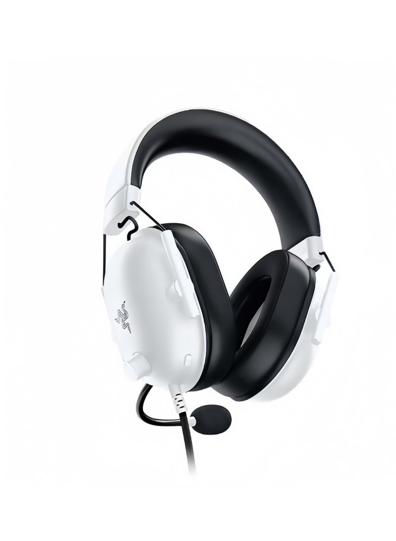 RAZE ENERGY BlackShark V2 X Wired Esports Gaming Headset, 7.1 Surround Sound, 50mm Drivers, 240g Lightweight Build, Noise Cancelling Mic, Hybrid Memory Foam Cushions Comfort or PC, Mac, PS4, PS5, Nintendo Switch, Xbox One, Xbox Series X|S, Mobile, White | RZ04-03240700-R3M1 - Image 3